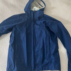 Men's Patagonia Raincoat Blue Jacket. Size Medium